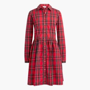 J. Crew Tartan Plaid Shirt Dress